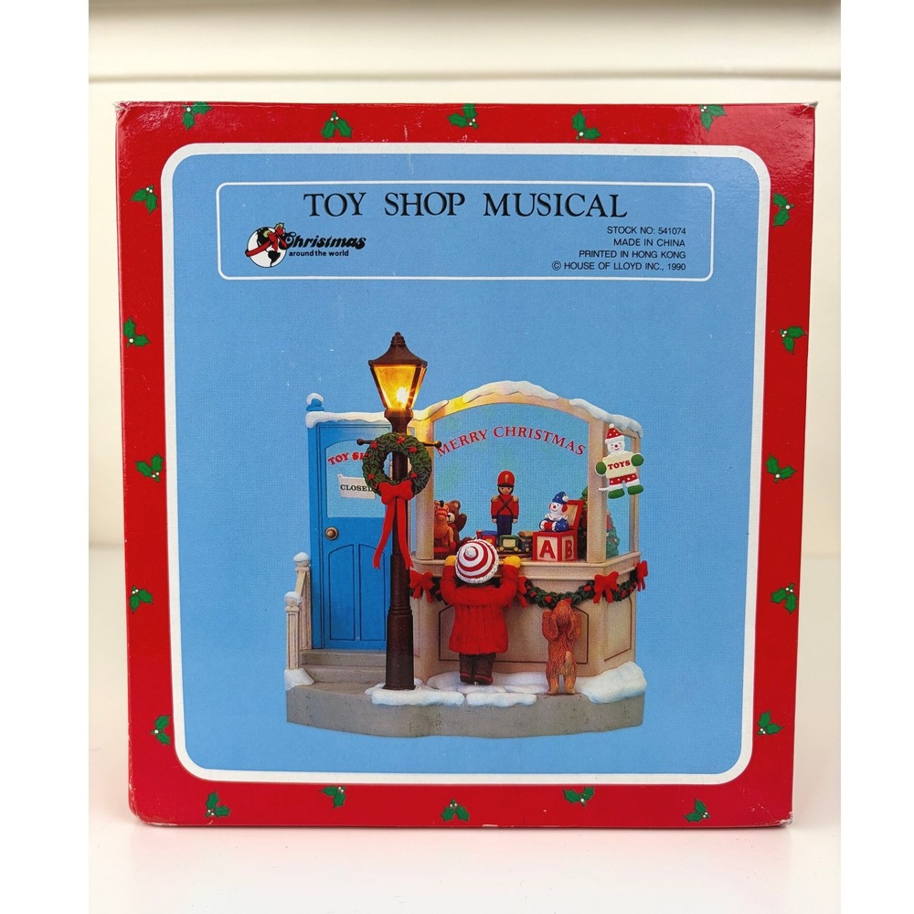 House of Lloyd Toy Shop Musical Christmas Around the World 1990 Vintage